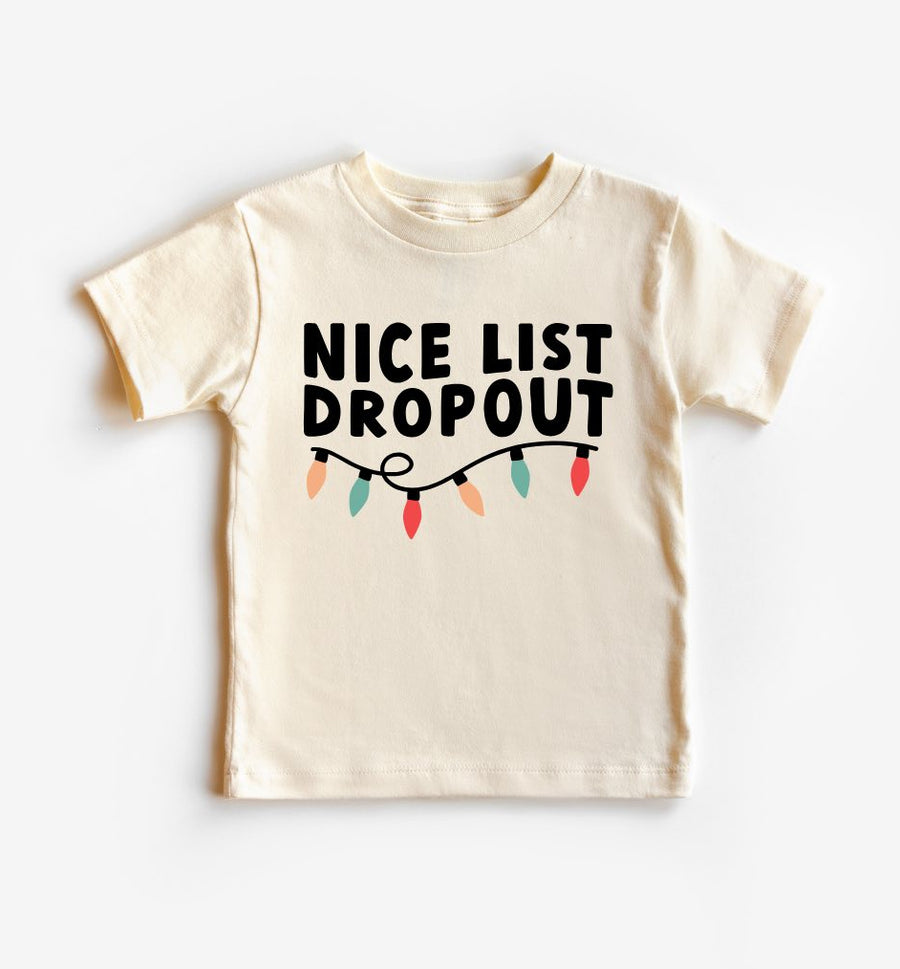 HAPPY KIDS NICE LIST DROPOUT KIDS TEE