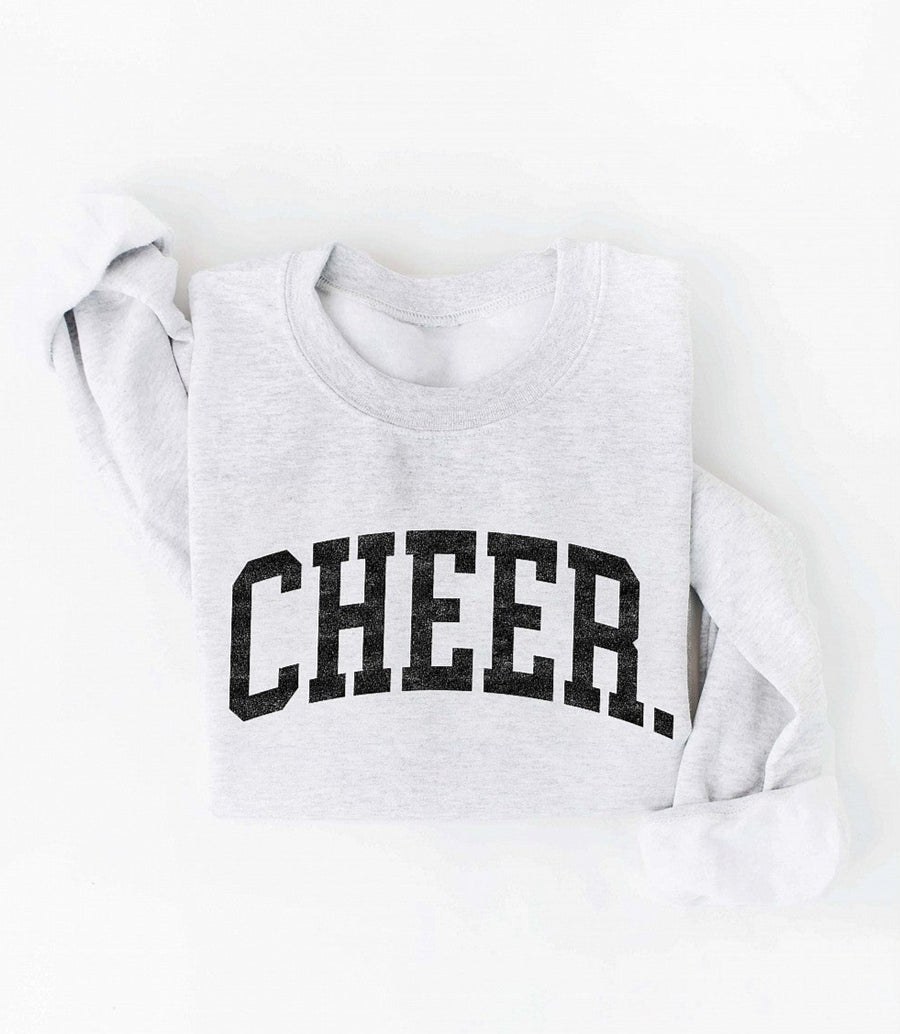 THE OC CHEER WOMEN'S GRAPHIC SWEATSHIRT | WHITE HEATHER