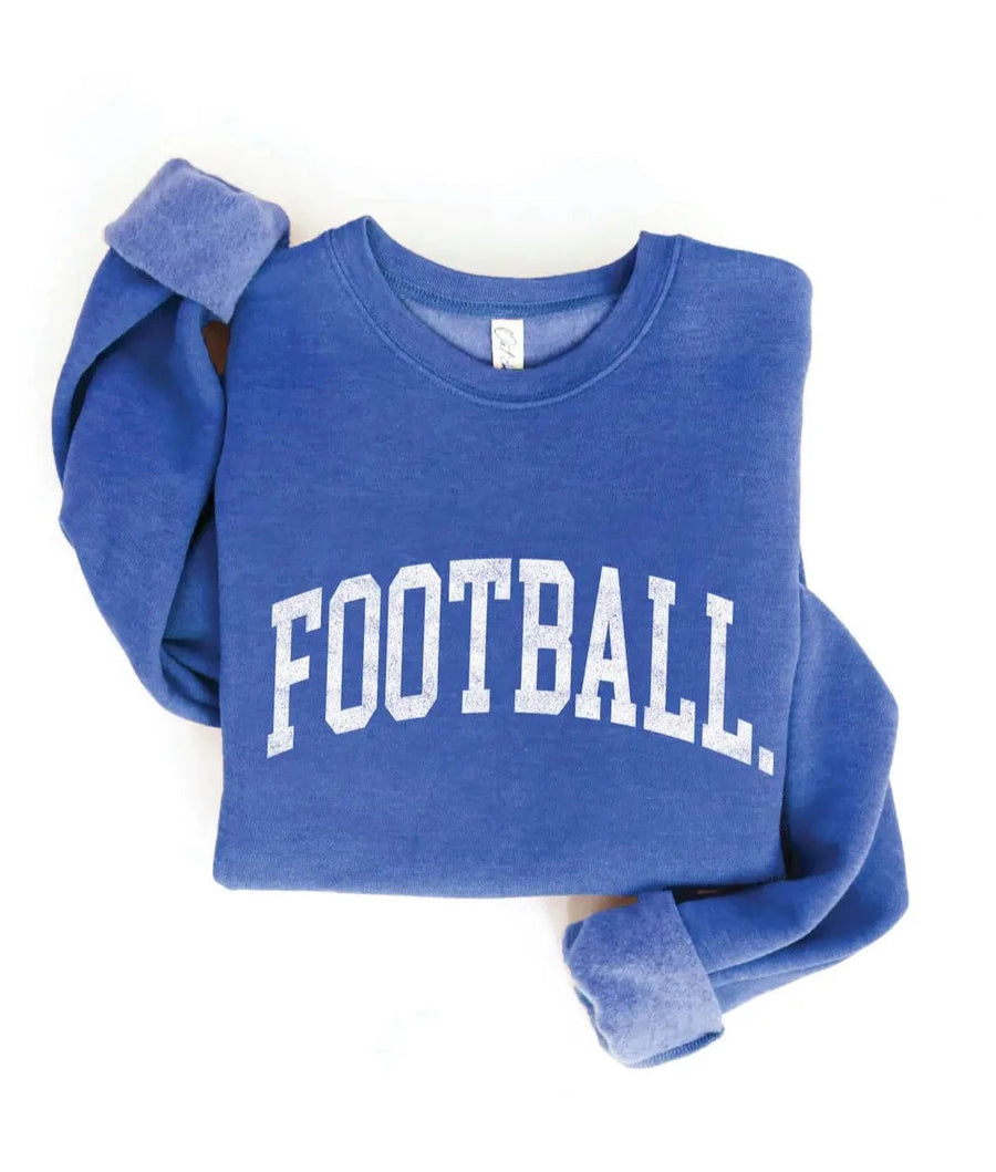 THE OC FOOTBALL CREWNECK SWEATSHIRT | HEATHER ROYAL