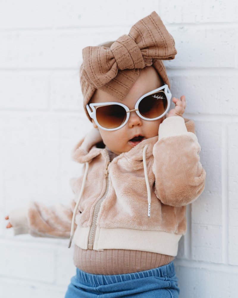 BAILEY'S BLOSSOMS Tammie Drop Shoulder Teddy Hoodie - Almond (COLLECTIVE)