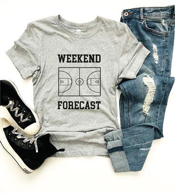 (PRE-ORDER) COSTA WEEKEND FORECAST WOMEN'S BASKETBALL TEE | 2 COLORS