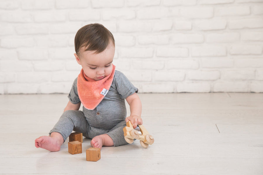 COPPER PEARL BANDANA BIB  SET |  BISON