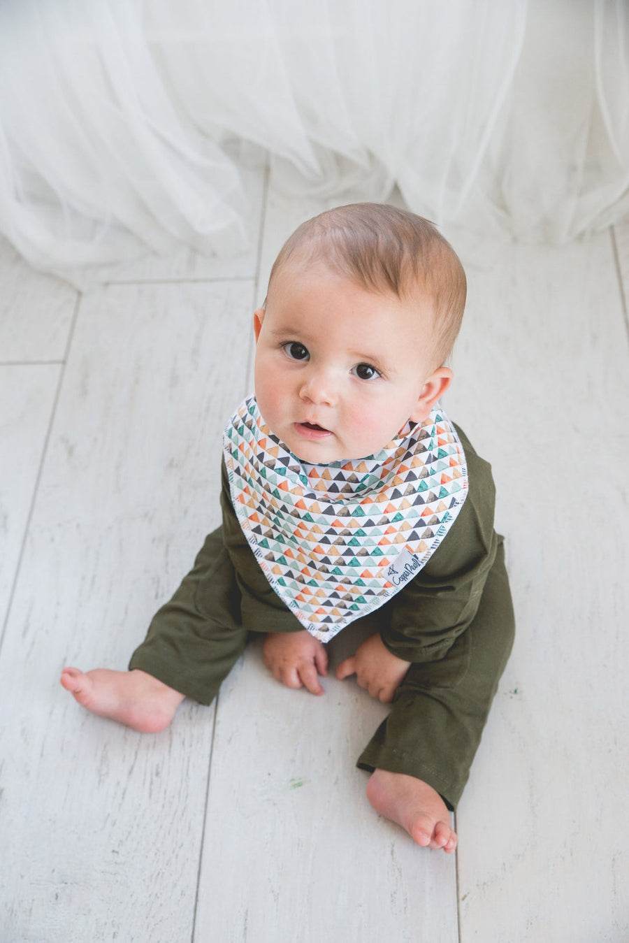 COPPER PEARL BANDANA BIB  SET |  BISON