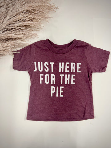 HAPPY KIDS CO JUST HERE FOR THE PIE TEE | BABY + KIDS